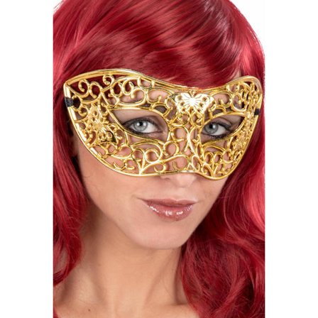 Ansiktsmask - Mask in ornament gold