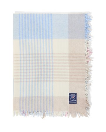 Lexington Flerfarget rutete resirkulert ullmikspledd