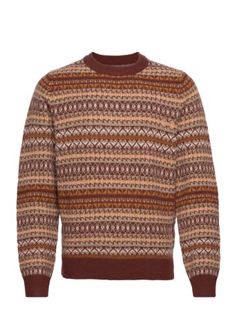 Kyle Crew Neck 12912 Strikket Trøje Med Rund Hals Multi/mønstret Samsøe Samsøe