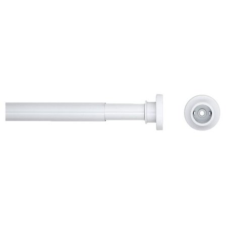 SEALSKIN Dusjforhengstang Rett Hvit 125-220cm Klemstang Seallux