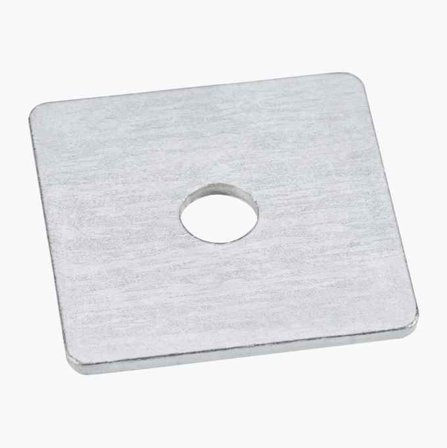 Fyrkantsbricka M10 50 x 50 mm 10 st Varmförzinkat Stål - Biltema