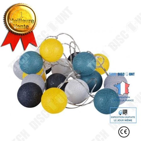 Lysguirlande - TD - Multifarvet - 20 LED-kugler - Indendørs - Elektrisk