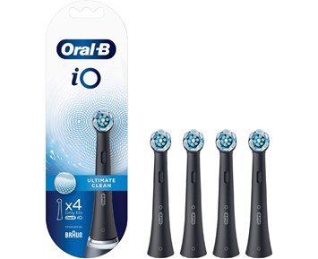 Oral-B iO Ultimate Clean 4ct - Black - iO Ultimate Clean tandborsthuvud, 4-pack Svart