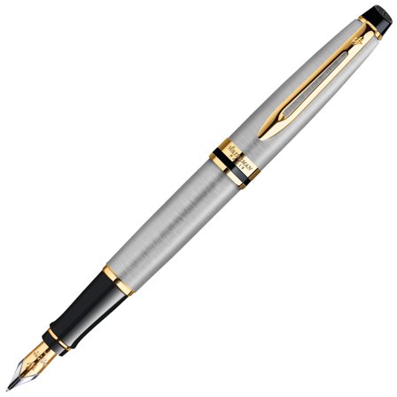 Waterman Expert Steel/Gold Stylo-plume Fine