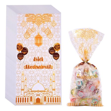 100-pack Muslimska Ramadan Godispåsar Eid Mubarak Party