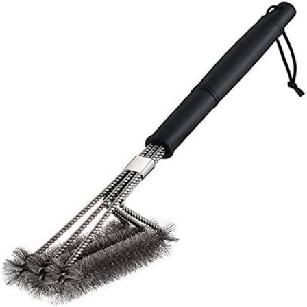 Grillbørste, 3 i 1 grillbørste, rustfrit stål B