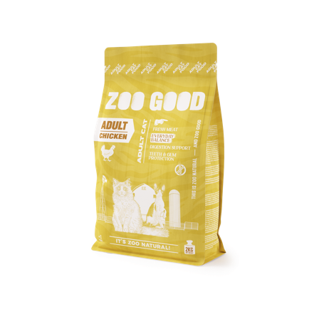 ZOO GOOD - Adult - Kornfri kylling 2 kg - Katt - Kattefôr & kattemat - Tørrfôr for katt - ZOO.no
