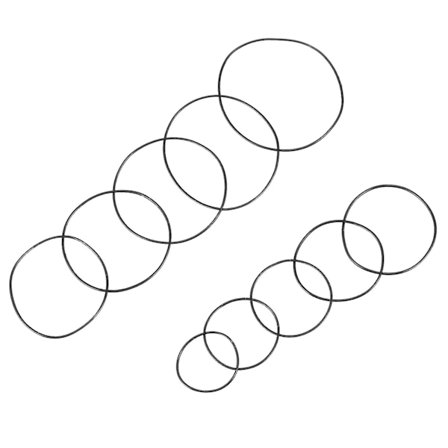 200 stk. ur-pakning O-ring sortiment ur gummipakning ur tætning ring ur gummipakning
