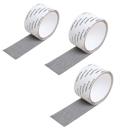 3 stk. Selvklebende myggnett for vinduer og vinduer magisk avløp (svart)