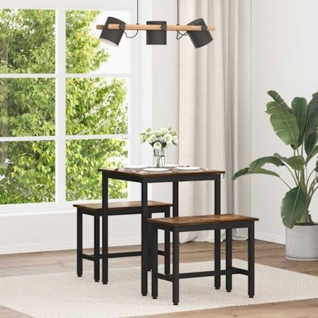 Sidobord - komplementbord - gueridon Vidaxl Matbord / Måltidsbord 60 x 60 x 75 cm METALL