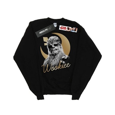 Star Wars Girls The Last Jedi Gold Chewbacca Sweatshirt 9-11 År