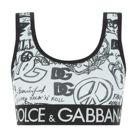 Dolce & Gabbana Knitwears , Wit , Dames , Maat: XS Sport BH's & ondergoed
