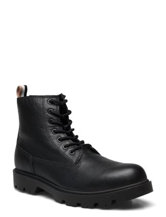 Adley_Halb_Grfr Shoes Boots Winter Boots Svart BOSS*Betinget Tilbud