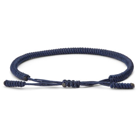 Whit Blåt Lucky Knot Armbånd til mænd - Snorarmbånd