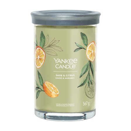Yankee Candle Signature Tumbler Candles Sage & Citrus 567g - Candela Profumata