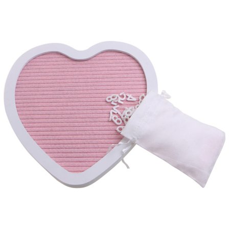 Rustiikkinen puukehys sydämenmuotoinen huopataulu vaihdettavilla kirjaimilla