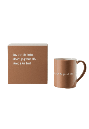 Design House Stockholm Astrid Lindgren Mugg - Ja, det är inte klokt. Jag har då jämt sån tur! Kök & matlagning Unisex Brun 35CL