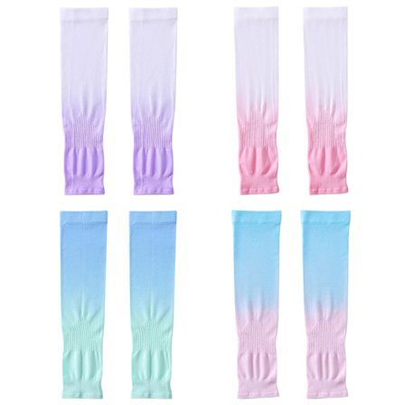 Arm Sleeves - 4 Par Ermer - Unisex Arm Sleeves - Anti-UV Solbeskyttelse Arm Sleeves for Menn - Kule Svømme Arm Sleeves