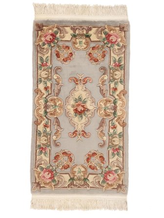 Kina 90 Line Matta Orientalisk Brun/Orange (Ull, Kina)