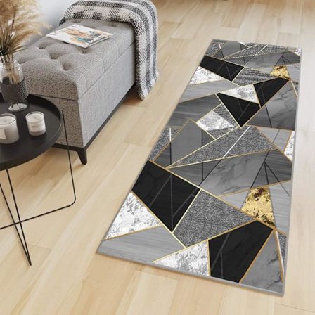 Køkkenmåtte foran vask, skridsikker og vaskbar - Lang moderne gangmåtte