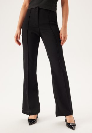 BUBBLEROOM Flared Structured Suit Trousers Vaatteet