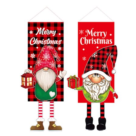 2st juldekorationer, jultecknade figurer hängande