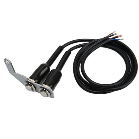 LED Motorsykkel Styreswitch Hodelykt Tåkelys PÅ AV Bryterknapp med Brakett Rustfritt Stål for El-sykkel Blått Lys Høyre Hånd