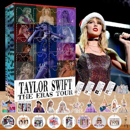 Taylor-Swift Adventskalender 2024 Jul Højtid Fødselsdag Nedtælling