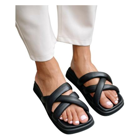 Alohas, Slip On Cross shoes Czarny, Kobieta, Rozmiar: 37 EU