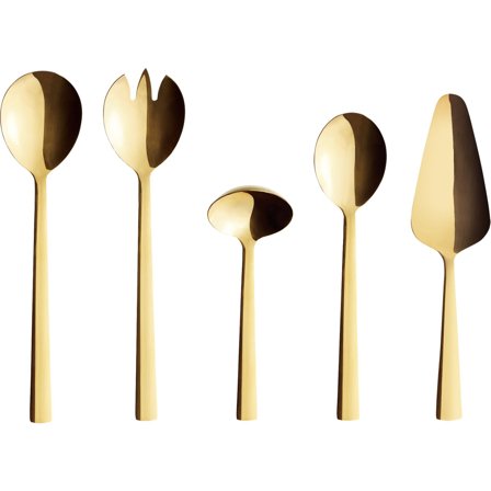 Aida Raw tarjoiluvälineet 5 osaa, kulta