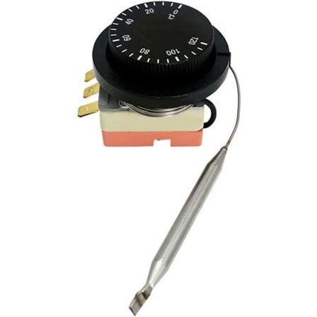 Mekanisk Termostat 0-120°C - Integreret Temperaturstyringsknap