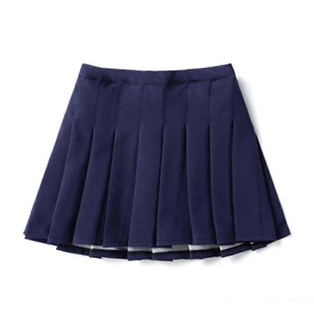 Høyt Liv Plissert Glidelås Tennis Skater Mini Skjørt for Jenter (barn)