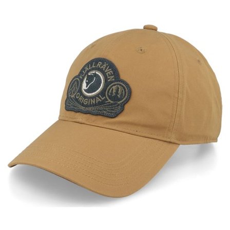 Fjällräven - Beige unconstructed Keps - Classic Badge Cap Buckwheat Brown Dad cap @ Hatstore