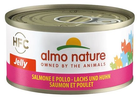 Almo Nature HFC Jelly Cibo Umido Salmone E Pollo Per Gatti