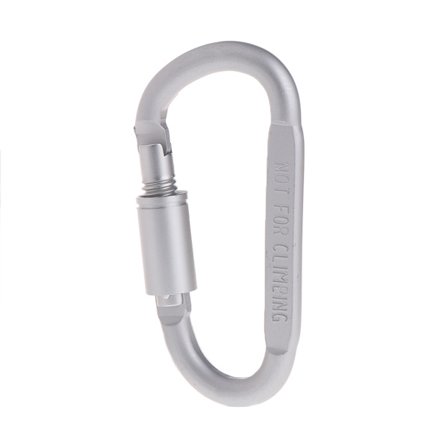 Aluminiumlegering D-ring Karbinhakar Clip D Shape Gate Small Keychain Karbinhake Clip Outdoor Camping Mini Lock Snap Hook