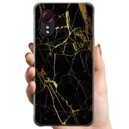 Samsung Galaxy Xcover 5 TPU Mobildeksel Marmor Svart & Gull
