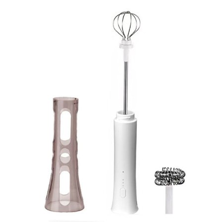 Elektrisk mjölkskummare kaffe latte automatisk mjölkskummare handsfree mjölkomrörningspinne