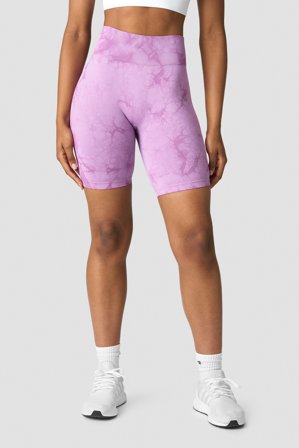 ICANIWILL - Define Seamless Tie Dye Biker Shorts Lavender- Sport kurze hose - Damen - ICIW