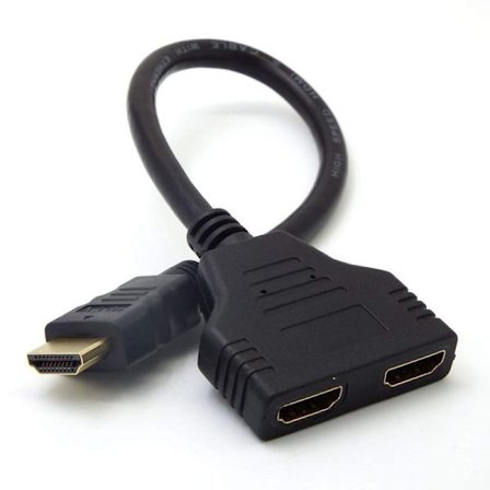 HDMI Splitter Adapter black
