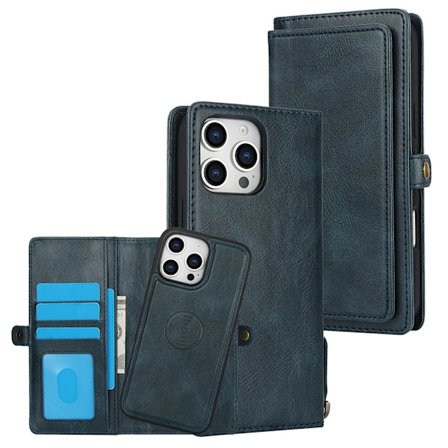 iPhone 16 Pro - Praktiskt Robust 2-1 Plånboksfodral