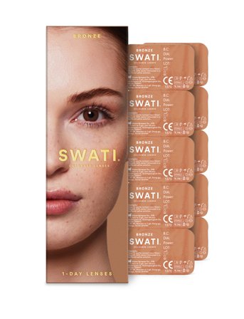 SWATI Cosmetics Bronze 1-Day Lenses (2X5 Pairs) - 30 g