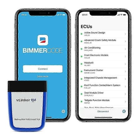 Vgate vLinker BM BMW Bimmercode Bimmerlink Bluetooth 3.0 elm327 -automallin diagnostiikkatyökalu ELM 327 OBD-skanneri