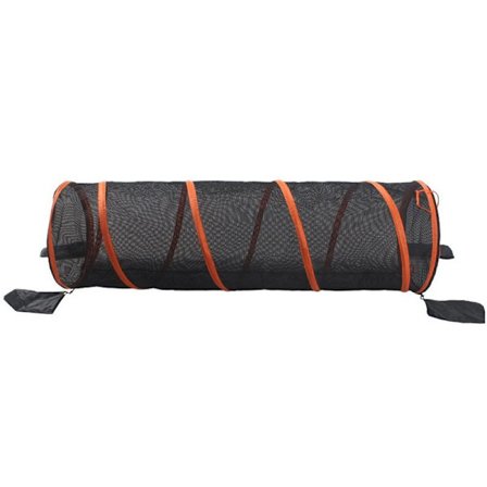 Hopfällbar inomhus katt lektunnel katt tält med dragkedja dörr