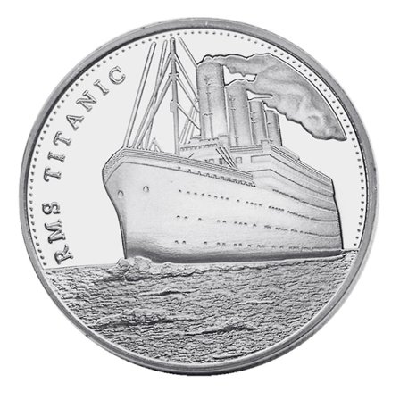 Keräilykolikko Titanic-kuviolla Muistokolikko Haastekolikko Lahja Rauta-seosmateriaali Kolikko Täydellinen Lahja Kolikoiden Keräilijöille