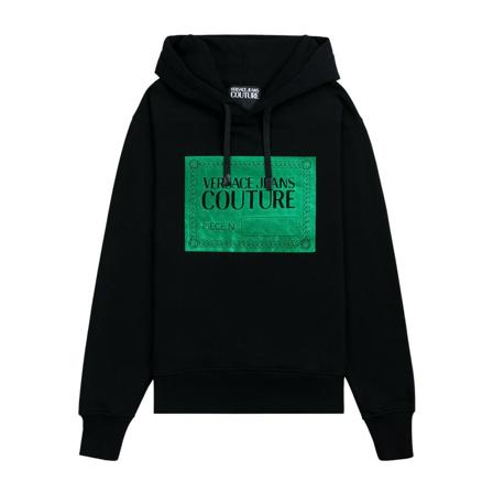 Versace Jeans Couture, Hoodies Zwart, Heren, Maat:M