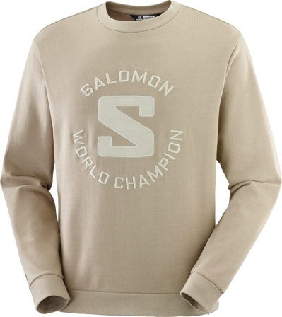 Salomon Unisex Outlife Logo Summer Unisex long-sleeved sweaters Beige S