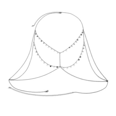 Kvinner Halskjede BH-kjede SØLV silver