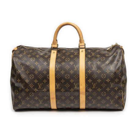 Louis Vuitton Vintage, Pre-owned Keepall 50 Bruin, Dames, Maat:ONE Size