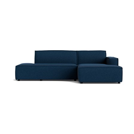 Lyon chaiselong sofa, højrevendt | open end - Aragon Blå - 278x160x78cm - Slidstærk Chaiselong Sofa med komfort og stil