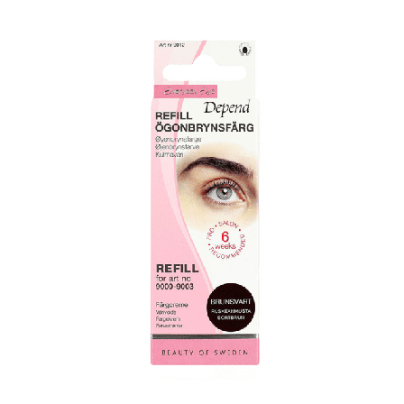 Depend Refill Ögonbrynsfärg Lösögonfransar & färgning Unisex Svart ONESIZE